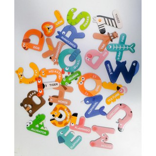 字母和動物磁鐵:abc 字母學習玩具套裝,適合一歲以下幼兒