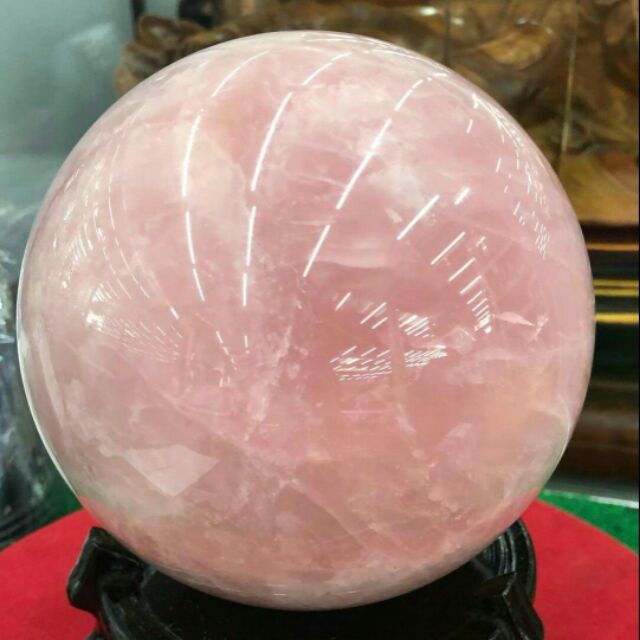 粉水晶球2.6公斤/12公分