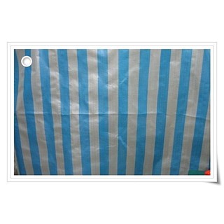 <附蝦皮電子發票> 薄藍白帆布10X10 尺 塑膠帆布 藍白條帆布 藍白帆布 防水布 塑膠布 搭棚架 工程防水遮蔽用