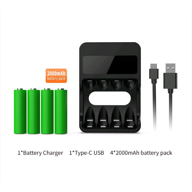 XBOX SERIES手把充電電池 3號4號電池充電座 DOBE TY-18186  含4顆3號電池