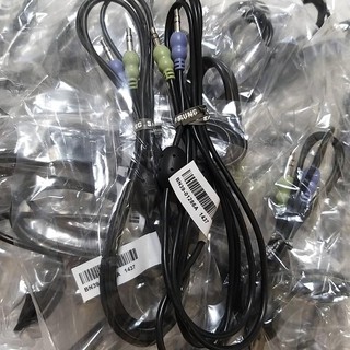 三星 Samsung aux音頻線 汽車用 電腦 手機 公對公音頻線 雙磁環 音源線 雙頭 3.5mm 插頭 1.5米