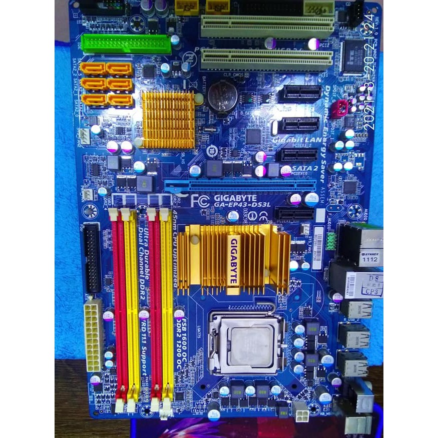 Q6600+GA-EP43-DS3L+DDR2 4G 775半套
