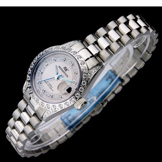 ROSDENTON 勞斯丹頓 女 品味典藏 晶鑽機械腕錶-銀(97628LP-2)