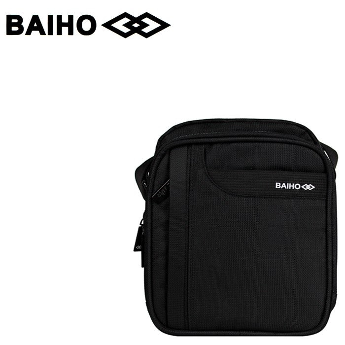 BAIHO 台灣製造 直式 多功能 側背包/斜背包 BHO258 黑色