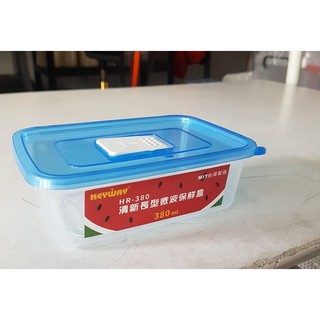 小毛收納『聯府HR380清新長型微波保鮮盒』含稅開發票 可超取 氣孔冷藏盒 密封盒 食材分類收納 KEYWAY