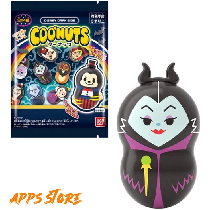 [APPS STORE]日版 黑暗迪士尼 Coonuts 不倒翁 花生米 壞皇后 不倒翁 轉轉花生 公仔 盒蛋 PVC