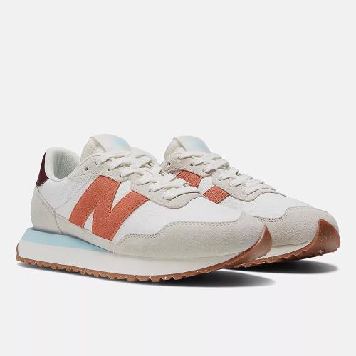 New Balance 237系列 女復古休閒鞋 海鹽橘 KAORACER WS237BA