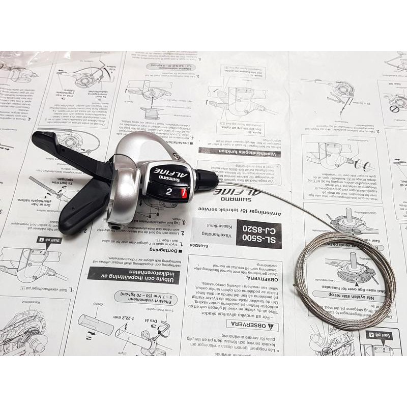 全新shimano Alfine Sl S500 左2速 左3速指撥變把 Sl S501 Sl S503參考 蝦皮購物