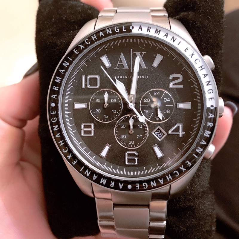 Armani Exchange男裝系列 石英 黑色錶盤 AX1254 男士手錶