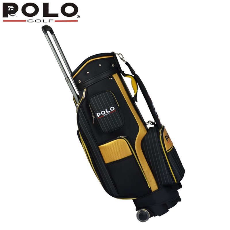 【優選】高爾夫用品 高爾夫球包 24小時出貨POLOGOLF 新品 高爾夫標準球包 男士帶拖輪拉桿球包袋