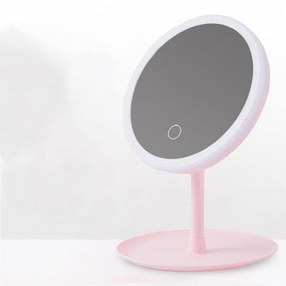 【臺韓家】圓型楕圓LED化妝鏡 補光化妝鏡 帶燈化妝鏡 三色光「臺灣現貨」（不含運費低消滿99元出貨）