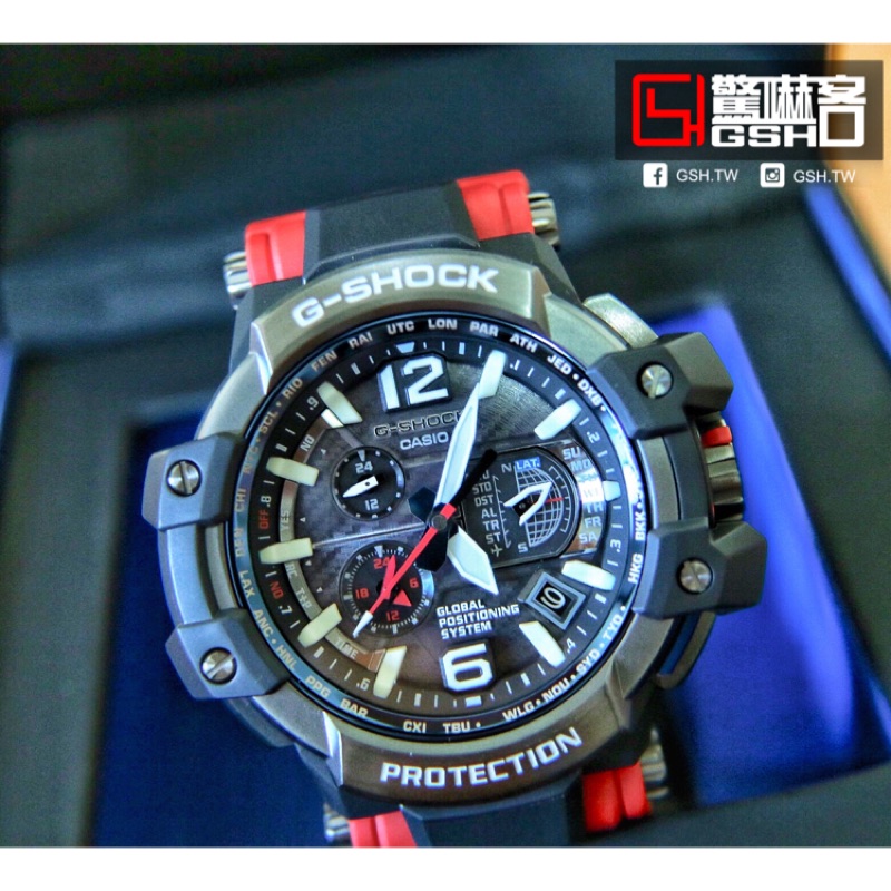 【驚嚇客】G-SHOCK GPW-1000RD-4A GPS 飛行錶 太陽能 電波