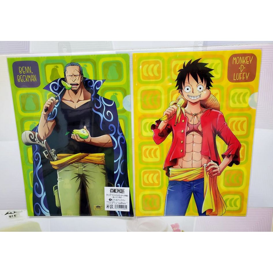 海賊王 航海王 ONE PIECE日版金證A4資料夾各1-魯夫&amp;海盜