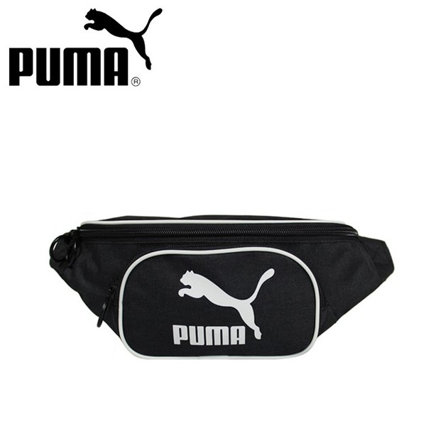 【Omaha】PUMA Originals 男女款 黑白 LOGO 單肩包 小側背包 隨身包 腰包