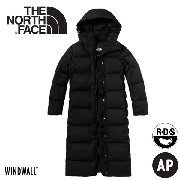 The North Face 美國女防風保暖長版羽絨外套 黑 3vuw 羽絨衣 防風外套 蝦皮購物