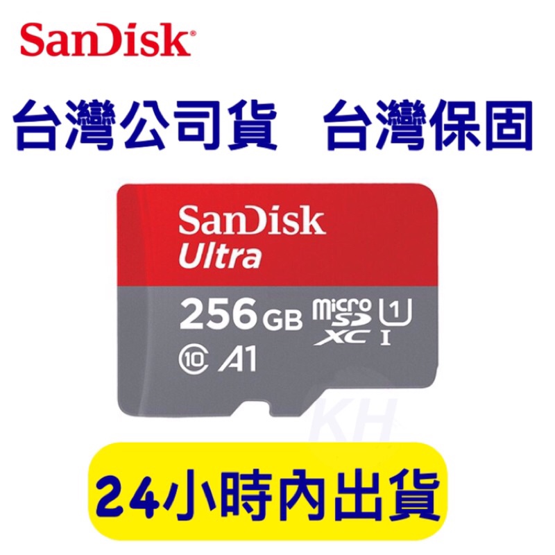 【台灣公司貨】SanDisk 256G Ultra MicroSD A1 高速記憶卡 適用小白戶外攝影機 小米C300