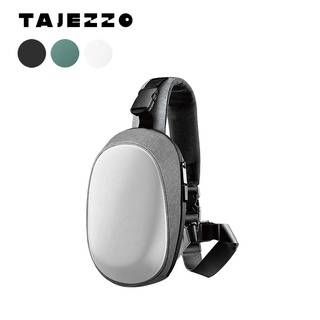【TAJEZZO】ARCH系列 A3 Vela防盜防潑水斜背胸包/男側背包 極光銀 紅點設計 官方正品