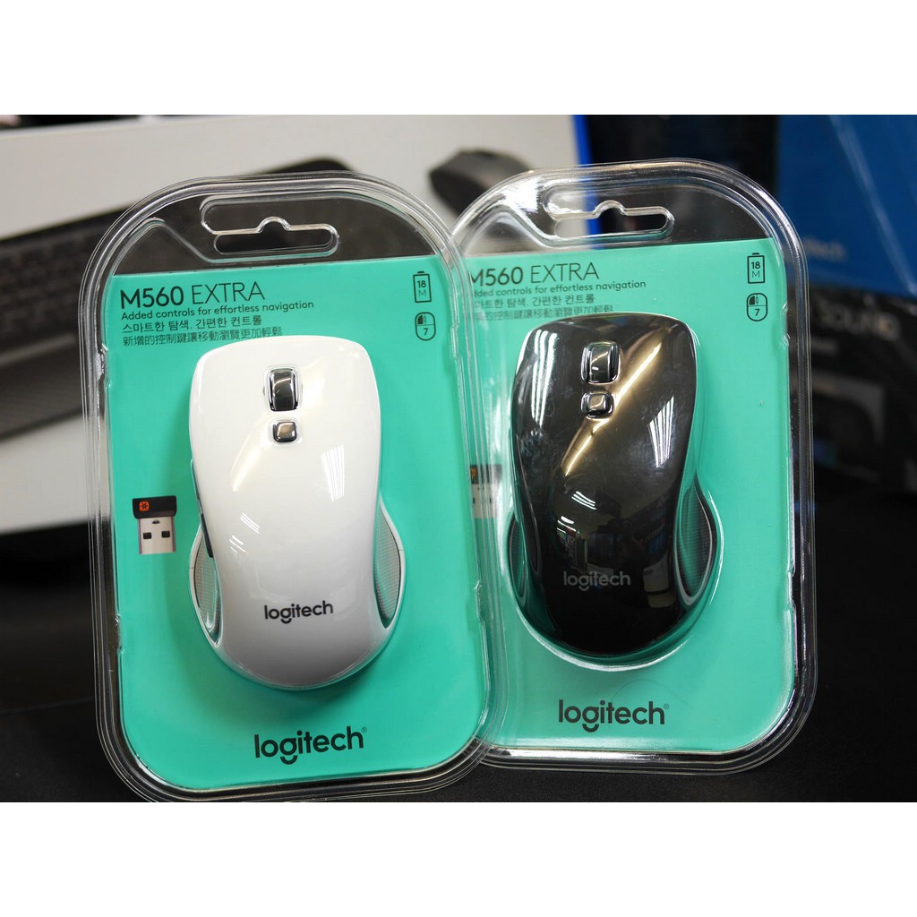 #本店吳銘 - 羅技 logitech M560 無線滑鼠 超高速捲動 飛梭滾輪 Unifying 人體工學 3年保固 | 蝦皮購物