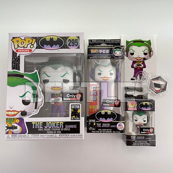 BEETLE FUNKO POP DC BATMAN 小丑 THE JOKER 寶箱 GAME STOP 限定款 大全套