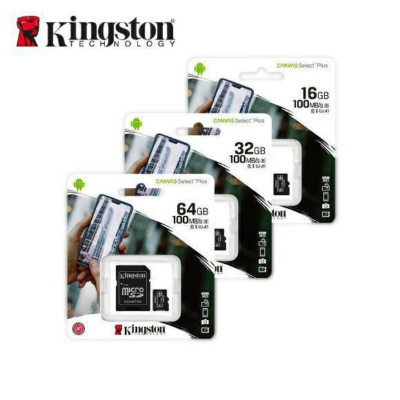 Kingston (金士頓 ) 16G 32G 64G 128G C10 microSD TF記憶卡 附SD轉卡 公司貨
