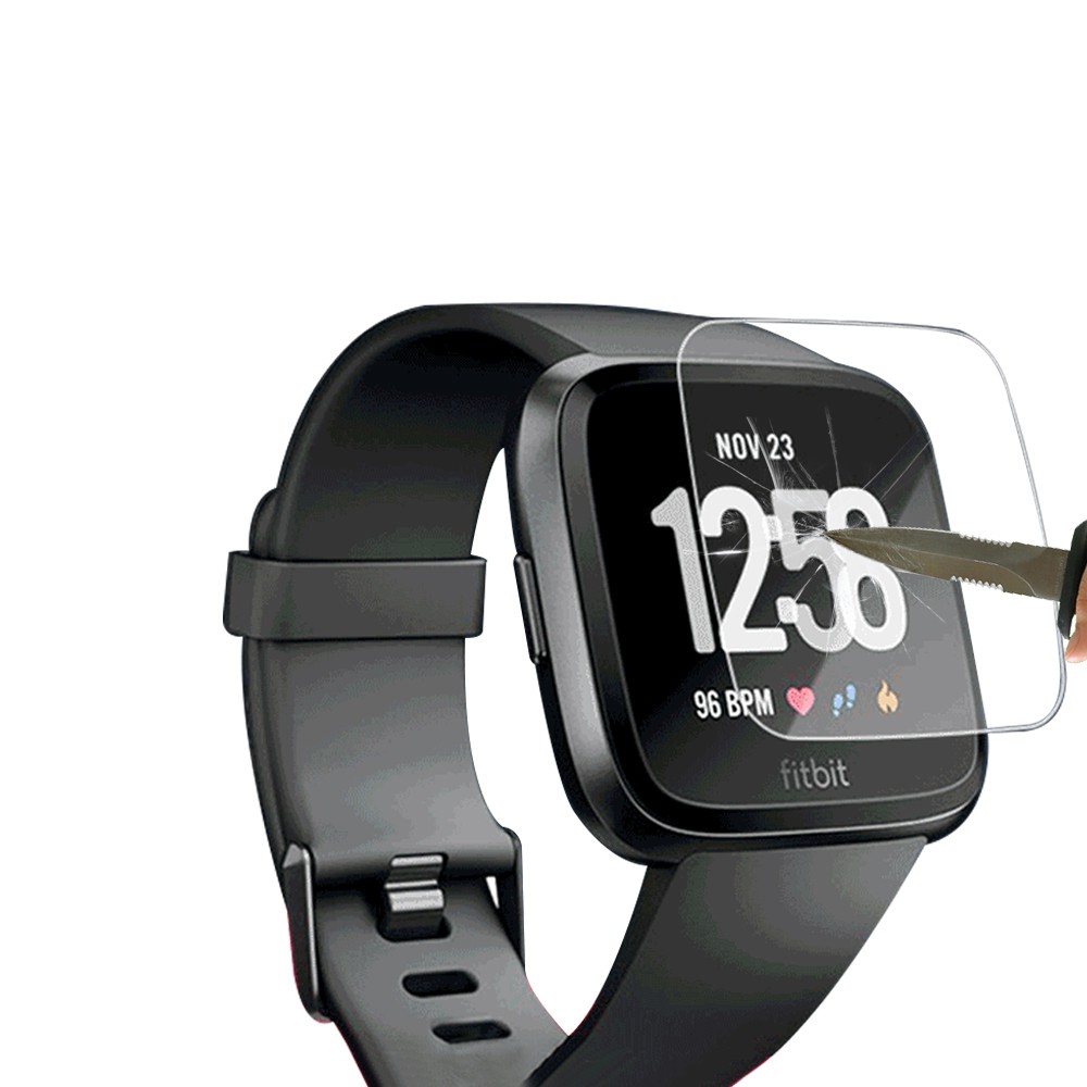 【5片裝】Fitbit Versa 2手錶保護貼膜 鋼化膜藍光防爆防摔屏幕全屏保護膜 9H鋼化玻璃膜