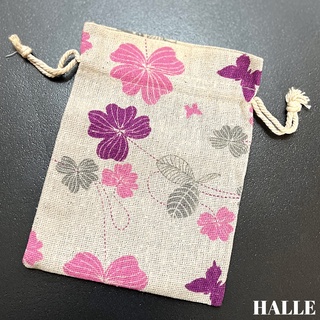 幸運草 布袋 麻袋 pink Clover Burlap bag