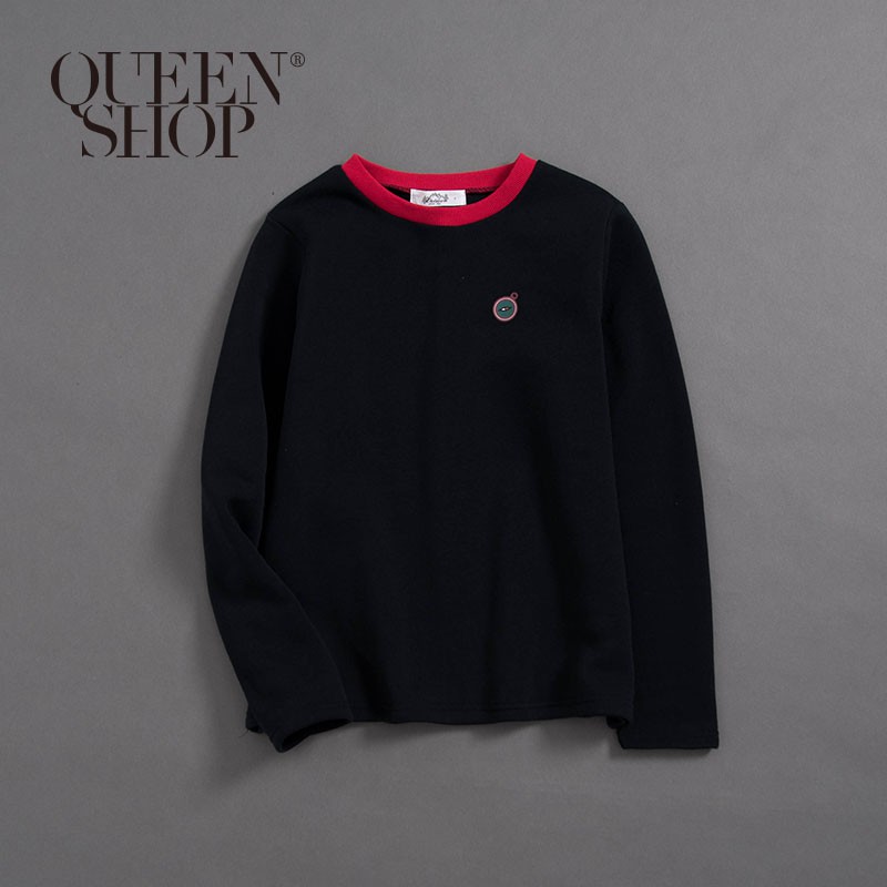 QUEENSHOP【01037555】女裝 親子系列指南針印花長袖上衣＊現+預＊