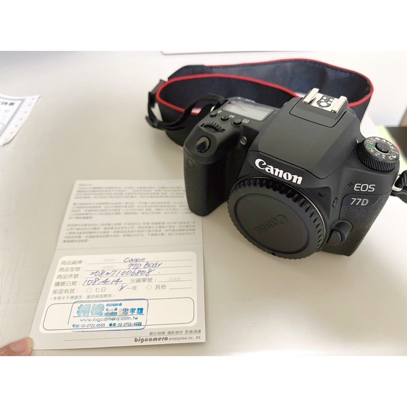 【售】Canon 77d 機身+鏡頭(二手)‼️九成新/可議價‼️