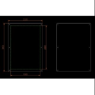 透明壓克力海報壁貼夾/客製透明壓克力製品