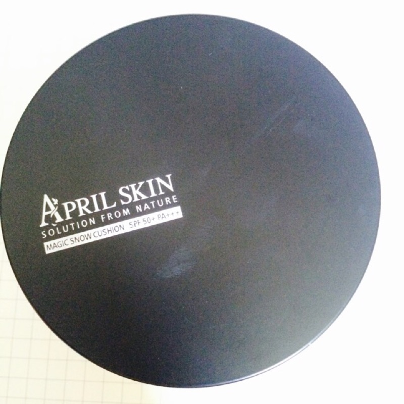 （保留中）April skin- 氣墊粉餅黑盒控油遮瑕氣墊粉餅22號