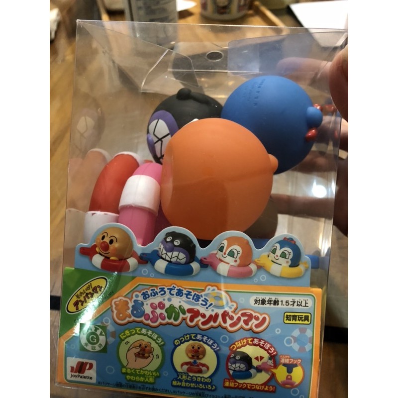 二手玩具。日本正版 麵包超人 細菌人 洗澡玩具