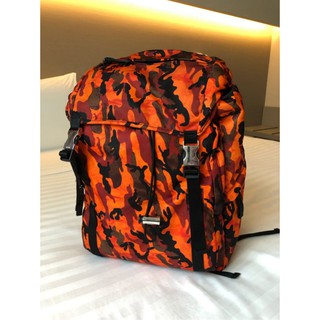 保證全新正品 Prada 米彩桔 後揹包