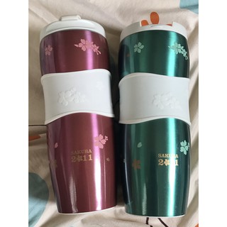 全新未使用 Starbucks 星巴克 2011年 日本櫻花隨行杯 聖誕