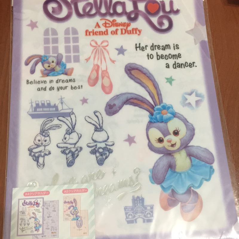 迪士尼 史黛拉兔文件夾 全新 東京迪士尼購入 一大一小