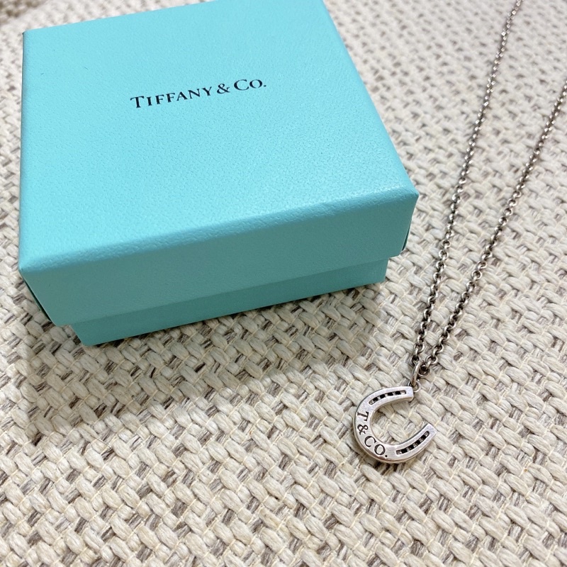 Tiffany&amp;co 925純銀 經典馬蹄項鍊