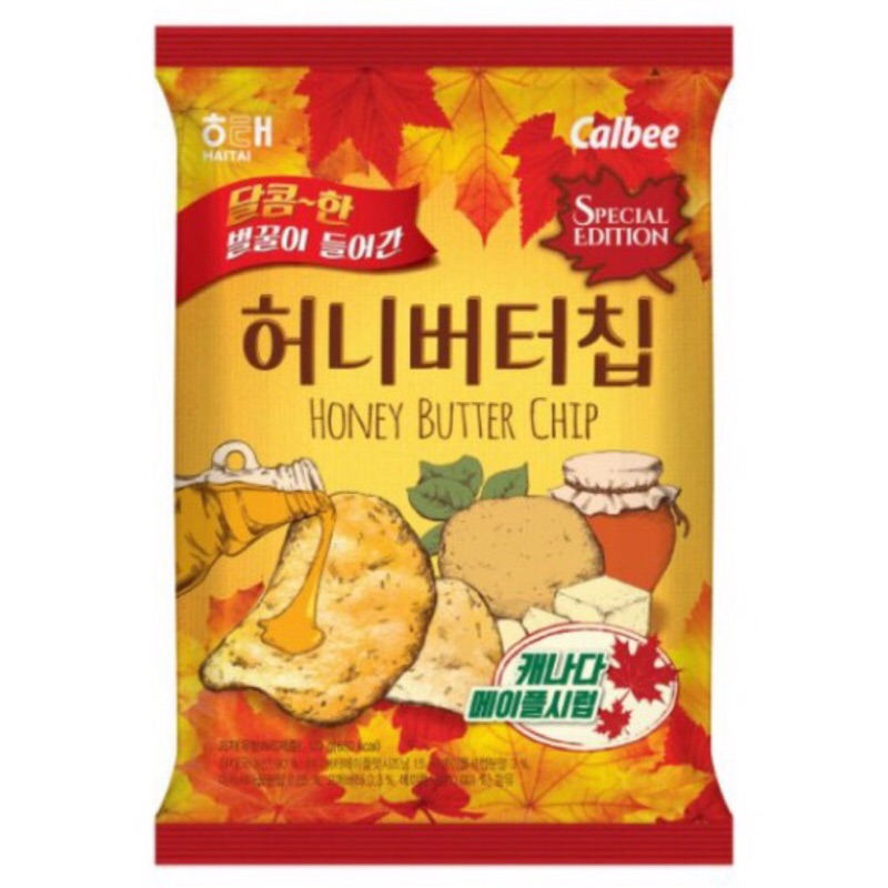 韓國 HAITAI Calbee 蜂蜜奶油楓糖洋芋片(60g)