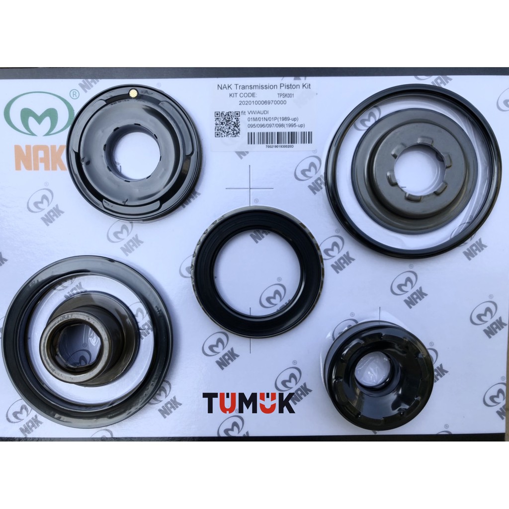 Tumuk精選-知名副廠品牌NAK 福斯  01M/01N/01P 變速箱活塞油封組(五顆裝)