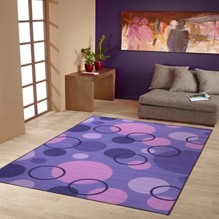 【范登伯格】 炫彩 普普風地毯-紫款-100x150