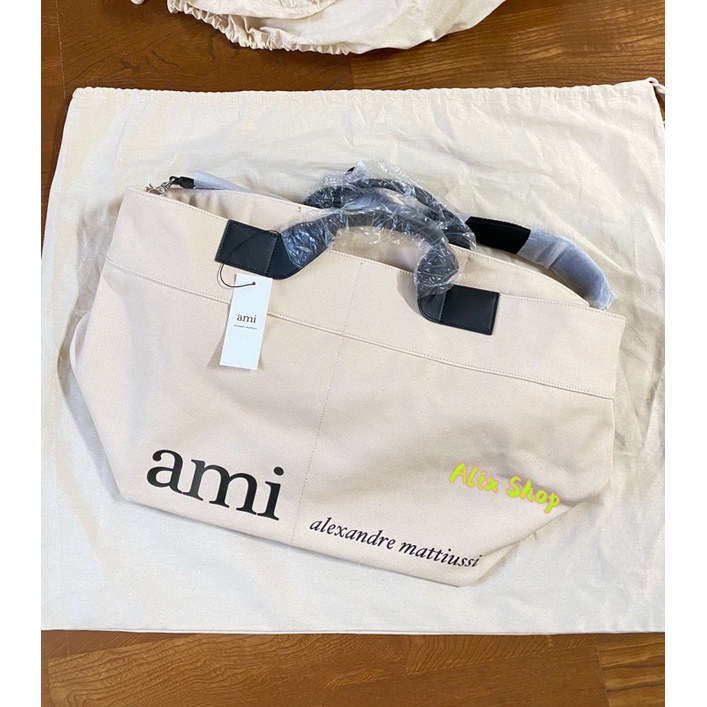 Ami Paris 法國人氣IG品牌 網紅爆欶、日常、外出、旅遊帆布Tote包、手提包、側背肩包、男女適用。