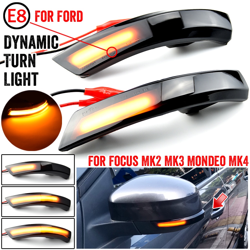 福特FOCUS MK2.5 MK3 MK3.5專用流水燈Mondeo Mk4方向燈 轉向燈 跑馬燈 後視鏡方向燈