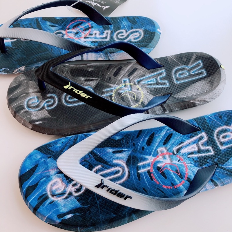 RIDER＆巴西🇧🇷 男生 機能 R1系列 葉片印花 夾腳拖鞋