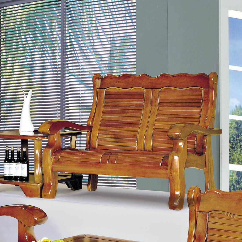 obis 椅子 雙人椅 實木椅 客廳椅 南洋檜木實木雙人椅