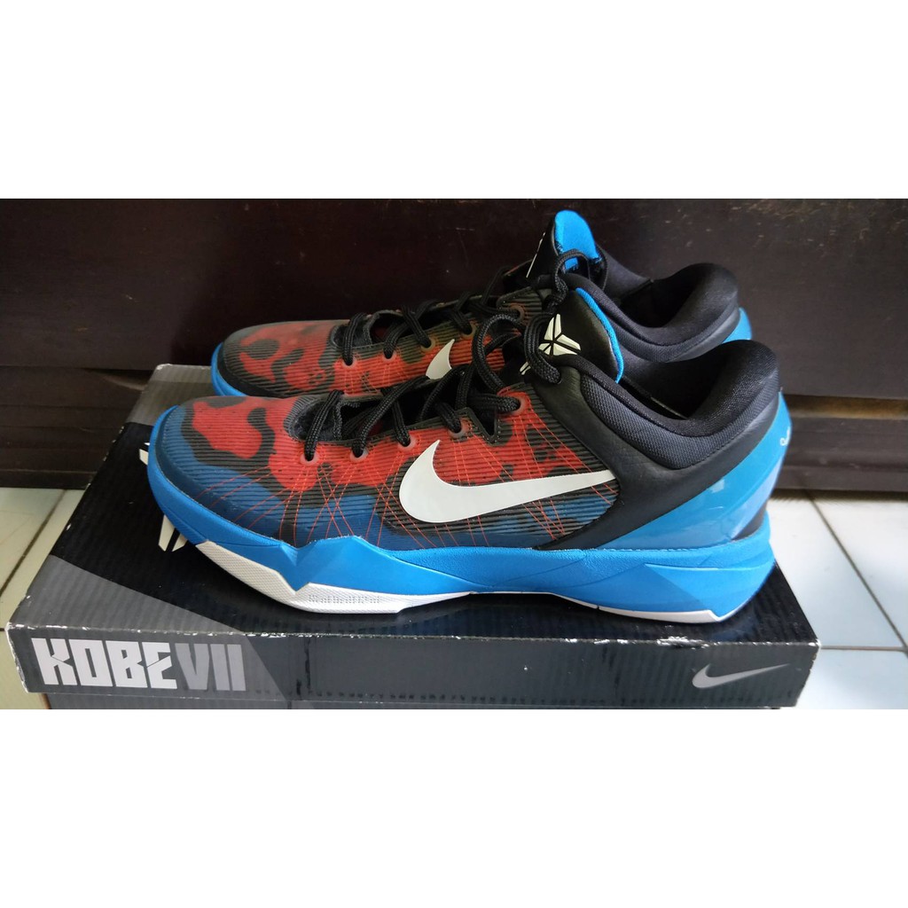 全新台灣公司貨 NIKE KOBE7 KOBE VII 第七代 柯比 箭毒蛙 最好看的配色 藍紅 低筒 籃球鞋-us11
