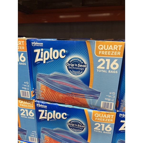［Costco 好市多代購］Ziploc 雙層夾鏈冷凍保鮮袋