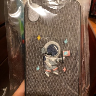 iphone XR 手機殼 宇宙人 太空人 space 刺繡手機殼 可愛