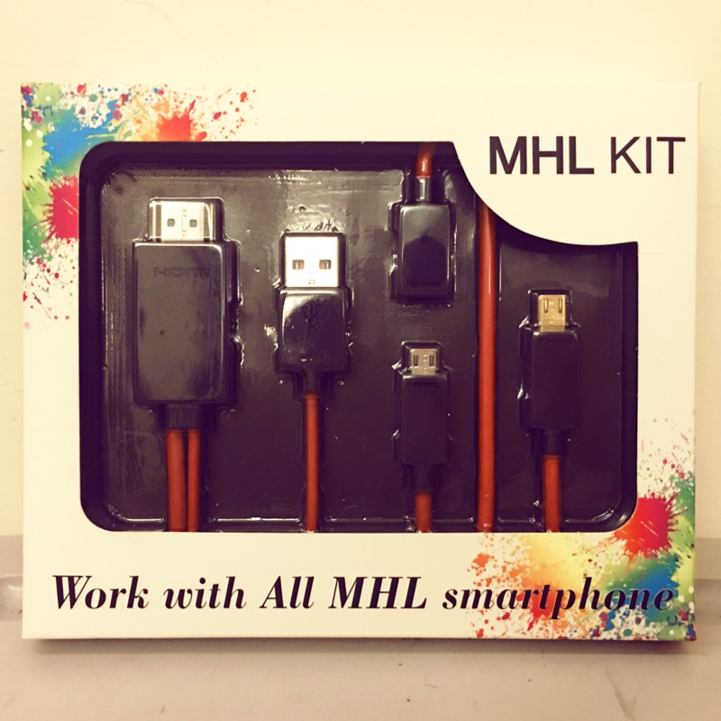 MHL KIT 轉 HDMI Android 安卓手機平板多用型轉接器 雙接頭