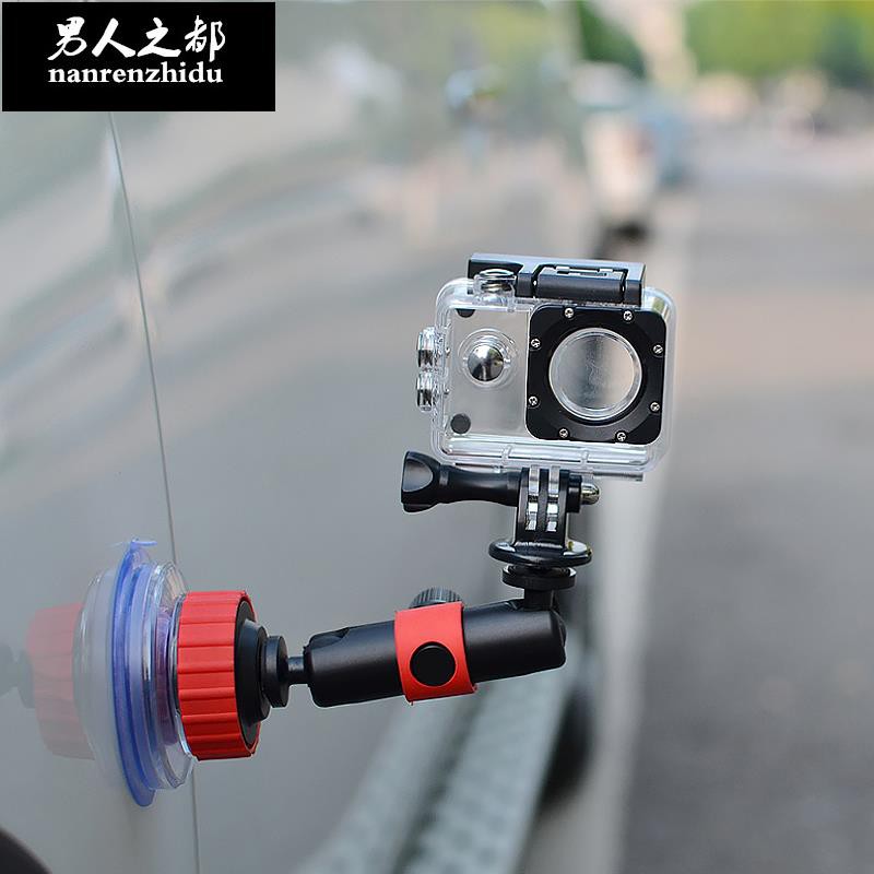 精品配件 車載錄像跟拍手機gopro全景萬向支架直播攝影全景微單360固定配件 蝦皮購物