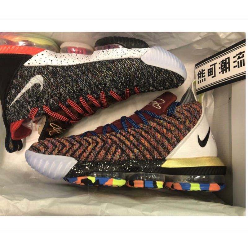 全新 Nike LeBron 16 "What The" / "1 Thru 5" 鴛鴦 BQ6582-900