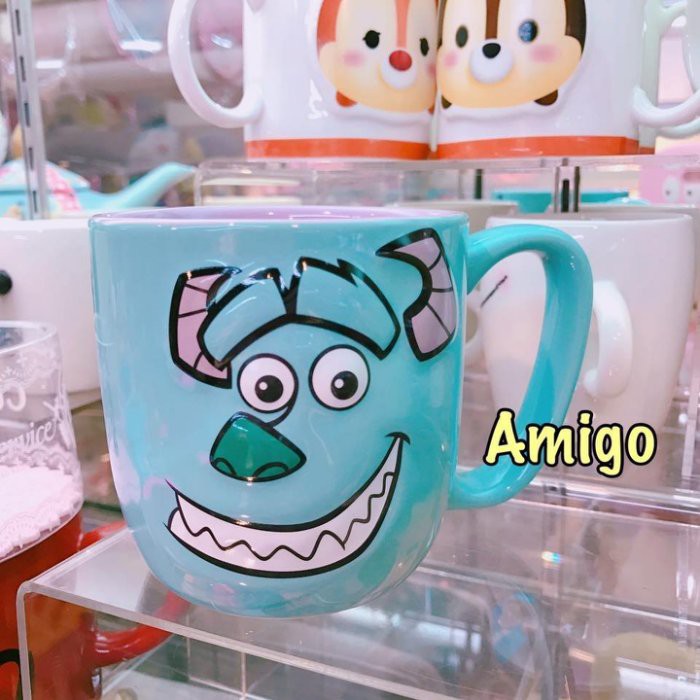日本 迪士尼樂園 怪獸電力公司 怪獸大學 毛怪 馬克杯 水杯 杯子 茶杯 咖啡杯