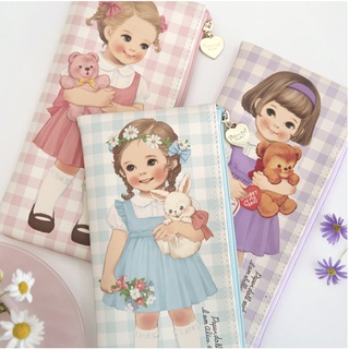 好心情日韓正品雜貨『韓國 afrocat』現貨特價❤️ paper doll mate 復古洋娃娃筆袋~12款